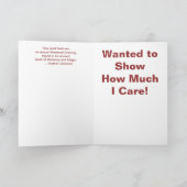 私の前の中世漫画の挨拶状のため カード (内部)