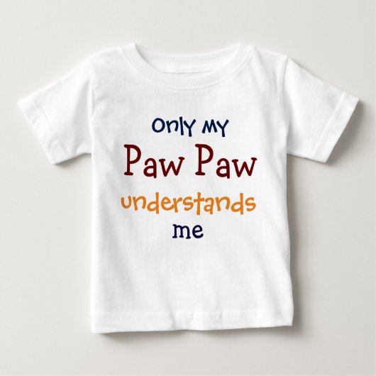 私の前足だけが子供のTシャツを理解している ベビーTシャツ (正面)