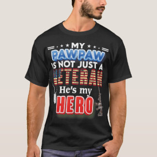 私の前足は単なる退役軍人ではない彼は私のヒーローである Tシャツ