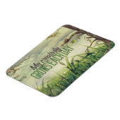 「私の創造性は成長する」モチベーション肯定フレキシ マグネット (左側)