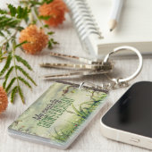 「私の創造性は高まる」モチベーション肯定 キーホルダー (正面右)