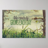 「私の創造性は高まる」モチベーション肯定 ポスター (正面)