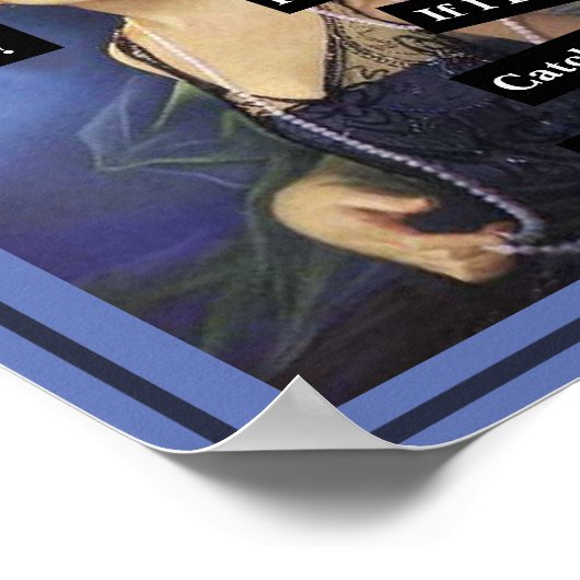 私の劈開用ヴィンテージの女性に粉々おもしろい ポスター (角)