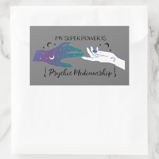 私の力すごいは霊能的な仲介者のステッカー 長方形シール (バッグ)