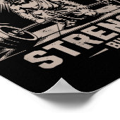 私の力ではなく彼のクリスチャンおもしろいトレーニングで ポスター (角)