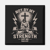 私の力ではなく彼のクリスチャンおもしろいトレーニングで マグネット (正面)