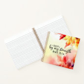 私の力ではなく、キリスト教の聖書の引用文 ノートブック (内部)