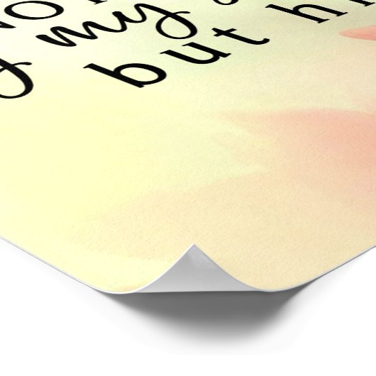 私の力ではなく、キリスト教の聖書の引用文 ポスター (角)