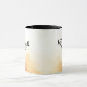 私の力ではなく、キリスト教の聖書の引用文 マグカップ (中央)