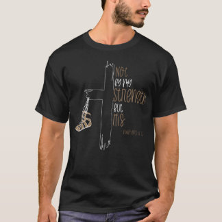 私の力ではなく、彼の力による フィリピ人 4:13 Tシャツ