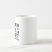 私の力で彼を通してすべてこ与えこができる コーヒーマグカップ (中央)
