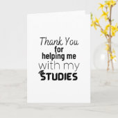 私の勉強救済に感謝する カード (黄色い花)