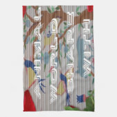 私の動物の世界バレンタイン.png キッチンタオル (縦)