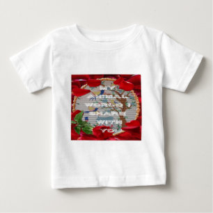 私の動物の世界バレンタイン.png ベビーTシャツ