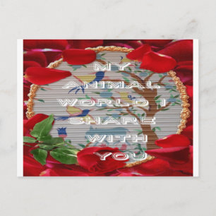 私の動物の世界valentine.png シーズンポストカード