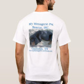 私の動物ペット救助 Tシャツ (裏面)
