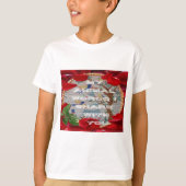 私の動物界:美しい木と鳥のデザイン Tシャツ (正面)