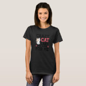 私の勤め先の猫好きな女性 猫飼い 猫 ペット Tシャツ (正面フル)