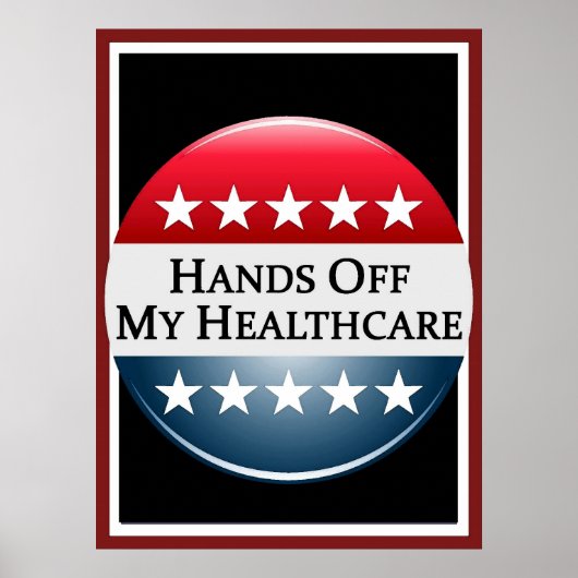 私の医療ポスターから手を離す ポスター (正面)