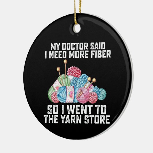 私の医者は私にもっと繊維が必要だと言ったので、私は行った セラミックオーナメント (左)
