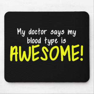 私の医者は、血液型が マウスパッド