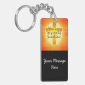 私の十字が付いている日光だけです キーホルダー (正面左)