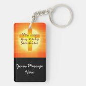 私の十字が付いている日光だけです キーホルダー (裏面)