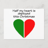私の半分のハートが今年のクリスマスにデプロイされている シーズンポストカード (正面)