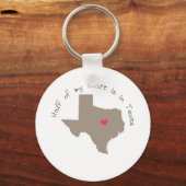 私の半分のハートはテキサス州にある キーホルダー (正面)
