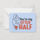 私の半額おもしろい可愛いバレンタインデー ノートカード (正面)