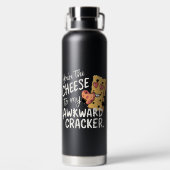 私の厄介な問題にチーズ | かわいおもしろいいバレンタイン ウォーターボトル (背面)