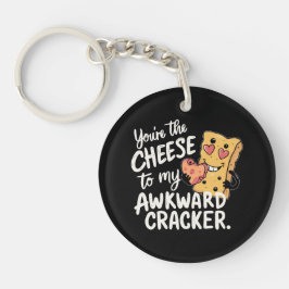 私の厄介な問題にチーズ | かわいおもしろいいバレンタイン キーホルダー