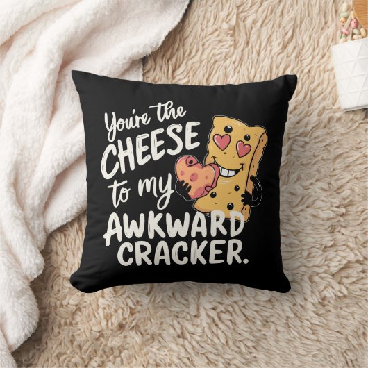 私の厄介な問題にチーズ | かわいおもしろいいバレンタイン クッション (ブランケット)