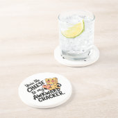 私の厄介な問題にチーズ | かわいおもしろいいバレンタイン コースター (側面)