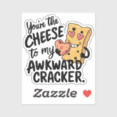 私の厄介な問題にチーズ | かわいおもしろいいバレンタイン シール (シート)