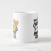 私の厄介な問題にチーズ | かわいおもしろいいバレンタイン ジャンボコーヒーマグカップ (正面)