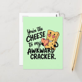 私の厄介な問題にチーズ | かわいおもしろいいバレンタイン ポストカード