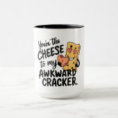 私の厄介な問題にチーズ | かわいおもしろいいバレンタイン マグカップ (中央)