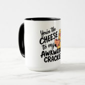 私の厄介な問題にチーズ | かわいおもしろいいバレンタイン マグカップ (正面左)