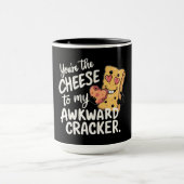 私の厄介な問題にチーズ | かわいおもしろいいバレンタイン マグカップ (中央)