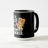 私の厄介な問題にチーズ | かわいおもしろいいバレンタイン マグカップ (正面右)