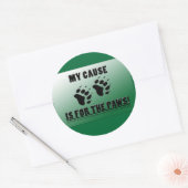 私の原因は前足だ! ラウンドシール (封筒)