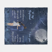 私の友パーソナライズされた達の毛布に フリースブランケット (正面(横))