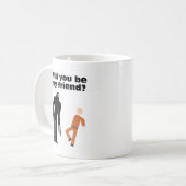 私の友人おもしろいなSCPのマグです コーヒーマグカップ (正面左)