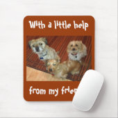 私の友人からの少し助けを使って マウスパッド (マウス)