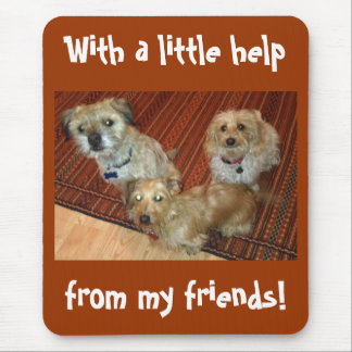 私の友人からの少し助けを使って マウスパッド