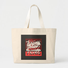 私の友人からの少し助けを使って ラージトートバッグ