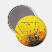 私の友人があなたに持っている…ラウンドマグネット マグネット (正面/裏面)