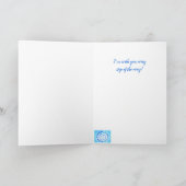 私の友人ががんサポートのグリーティングカード カード (内部)