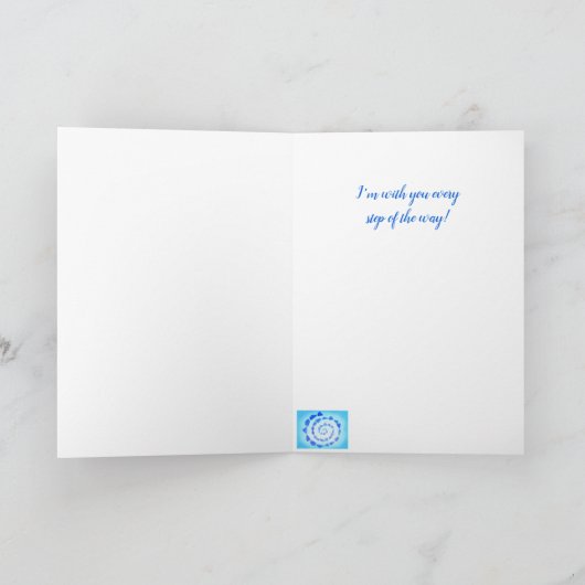 私の友人ががんサポートのグリーティングカード カード (内部)